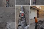 تصویری از حجم ظروف یکبار مصرف رها شده در جداول روباز شهر رامهرمز